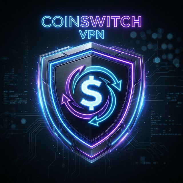 CoinSwitch VPN Dashboard mockup